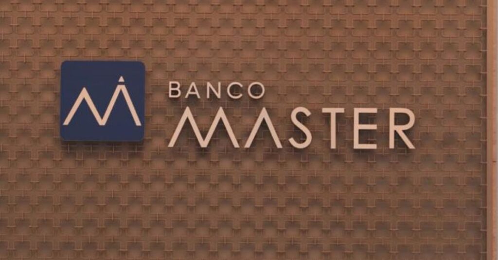 fachada do Banco Master associada à família Vorcaro