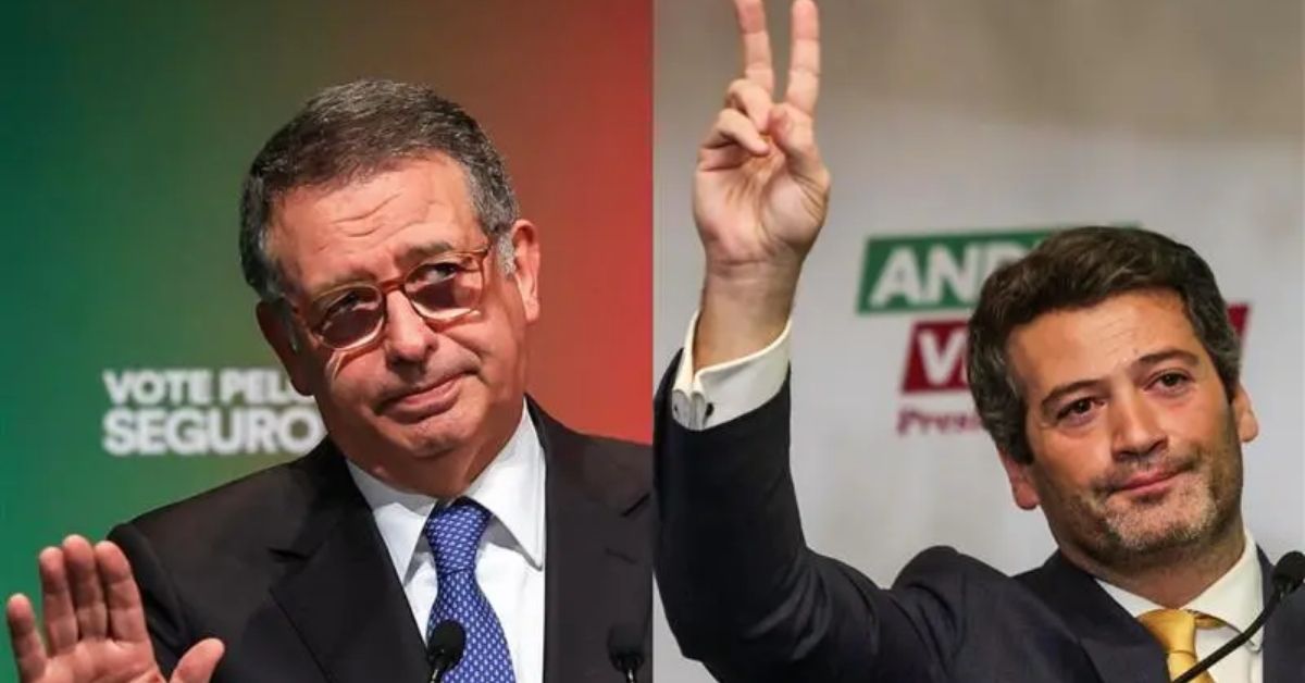 eleições presidenciais em Portugal com António José Seguro e André Ventura no segundo turno