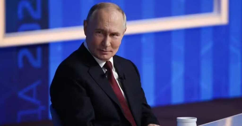 Vladimir Putin após anúncio de que a Rússia enviará petróleo a Cuba